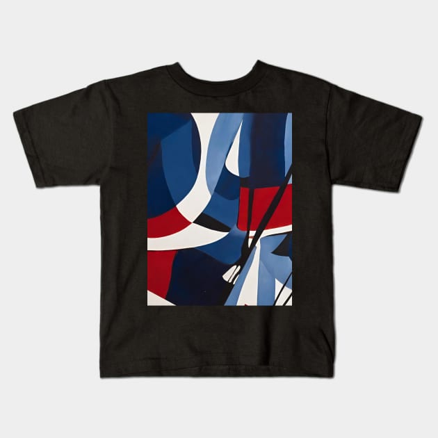 Modern And Modernist Pattern. Kids T-Shirt by EdwinPlenzler